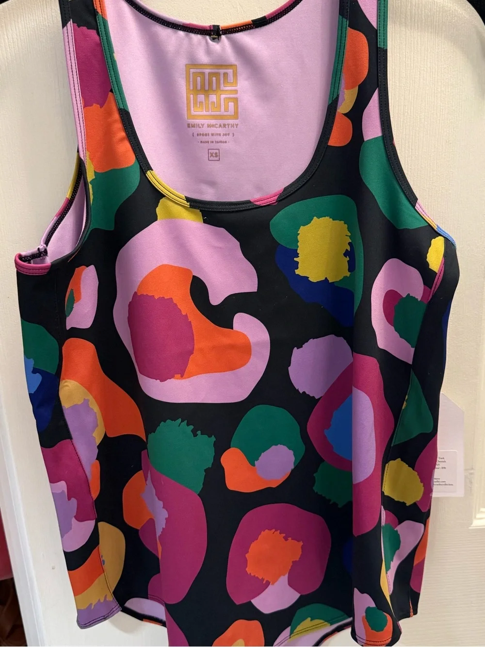NWT Emily McCarthy Boxy Tank in Pop Cheetah - Picture 5 of 6
